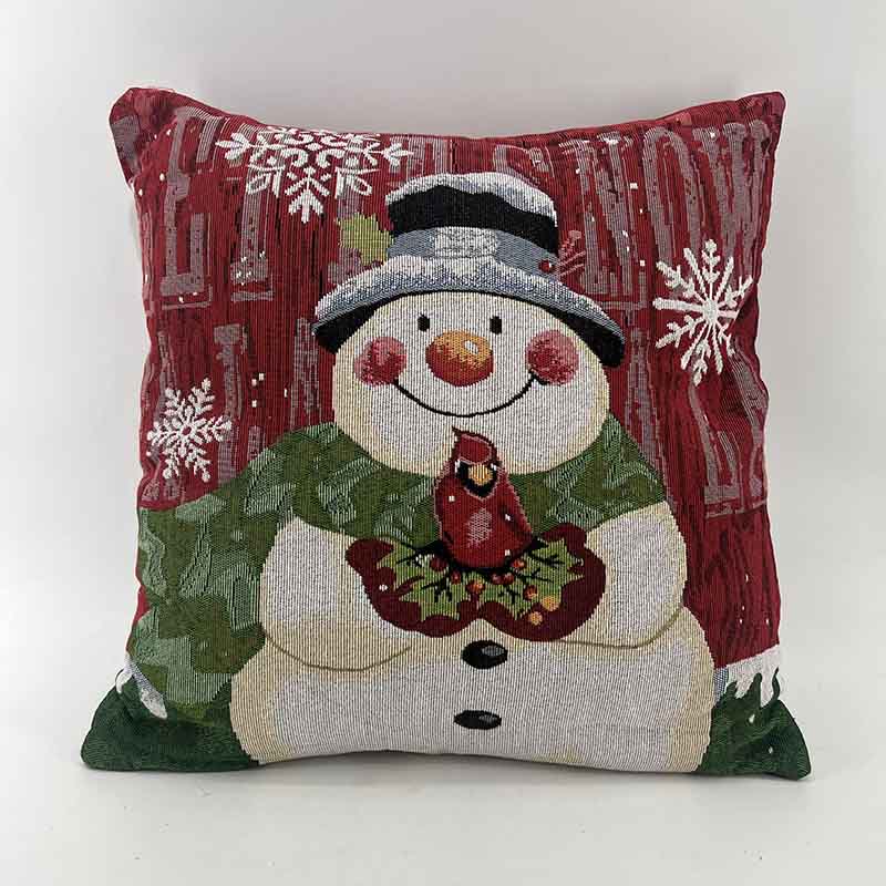 COJIN GOBELINO 45X45CM SNOWMAN